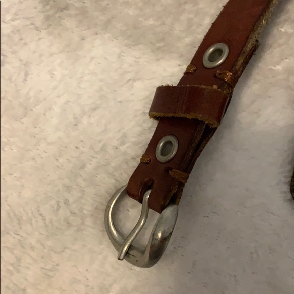 American Eagle Brown Leather Belt Set - Picture 7 of 8